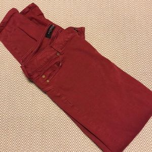 Wine colored Skinny Jeans, size 8